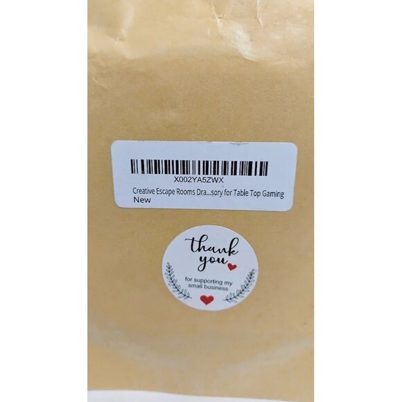 CREATIVE ESCAPE ROOMS MINI WOOD HANDMADE DRAGON CIPHER FOR TABLE TOP GAMING - Picture 4 of 6